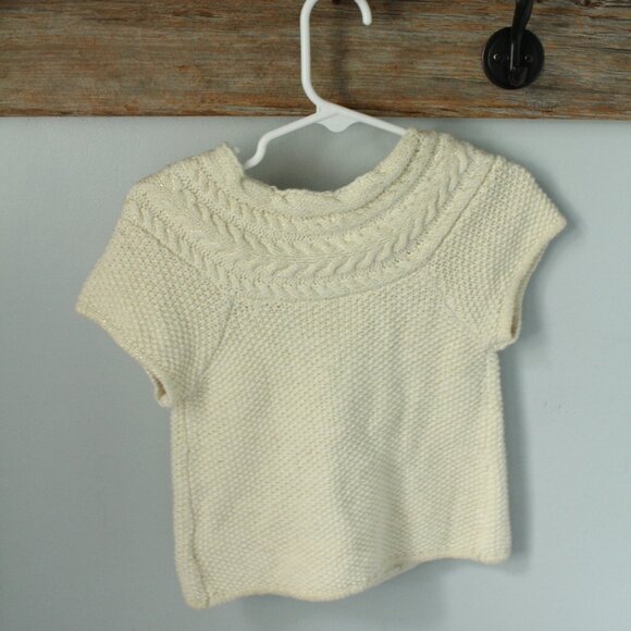 H&M Size 1.5-2Yrs Cream/Gold Foil Sweater Cardigan - Picture 3 of 3